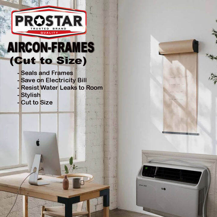 Aircon Frame Prostar Universal Aircon Frame, Window Type Aircon Frame Adjustable (3 ...