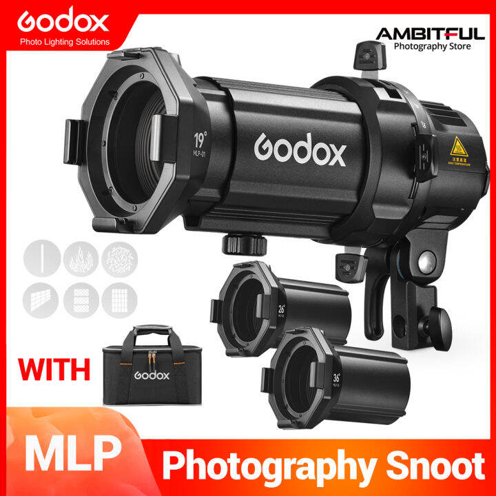 Godox MLP Spotlight Mount Snoot Set 19° / 26° / 36° Lighting Modifiers