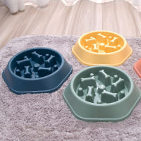 Pet Products Dog Food Bowl Slow Feeding Cat And Dog Pet Food Cat Bowl Anti-Knock Medium-Sized Dog Breeds