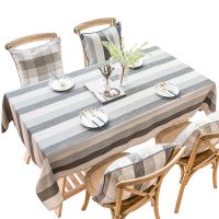 Rectangular Tablecloth, Gray Striped Tablecloth Piano Dust Cloth for Home Decoration, for Kitchen, Dining Room, Patio, Cafe, Party or Picnic -55 x 78 Inch