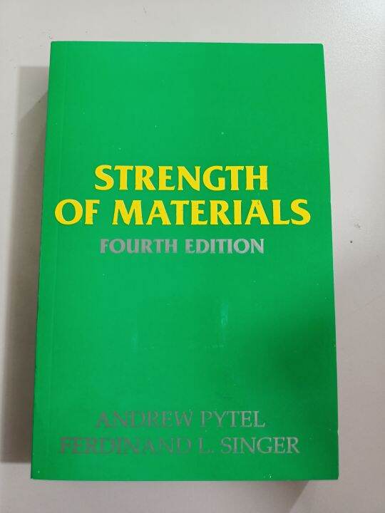STRENGTH of MATERIALS fourth edition By Pytel,Singer Lazada PH