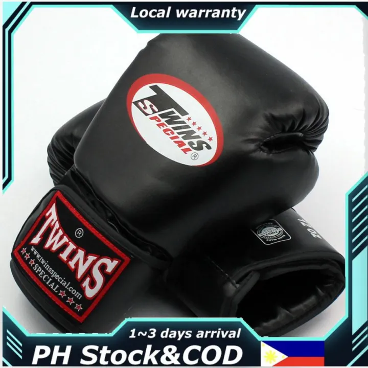 12 oz Twins Gloves Kick Boxing Gloves Leather PU Sanda Sandbag Training
