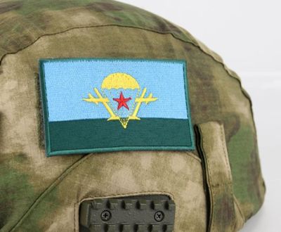 SMTP E78 Lencana Semangat Penggemar Tentara Rusia Pad Lengan Bendera Tempur Udara Soviet Patch Taktis