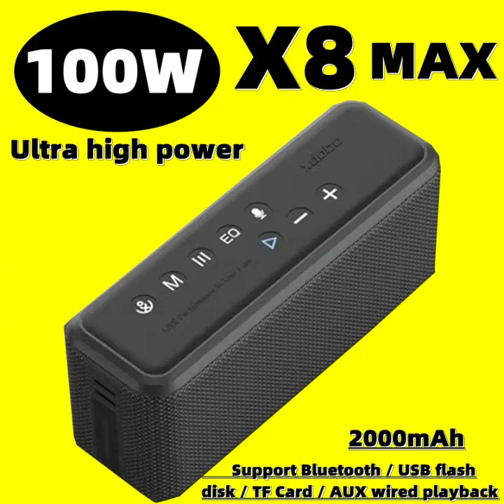 XDOBO X8 MAX Bluetooth Speaker 100W High Volume Outdoor Sound 20000 mAh ...