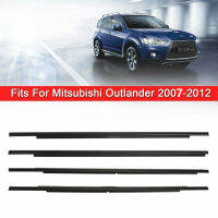 4x รถนอกหน้าต่าง Weatherstrip Seal สำหรับ Mitsubishi Outlander 2007-2012