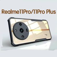 Realme 11 Pro(พร้อมส่งในไทย)เคสกันกระแทกขอบสีหลังใสOPPO Realme11Pro 5G/Realme 11Pro Plus 5Gตรงรุ่น
