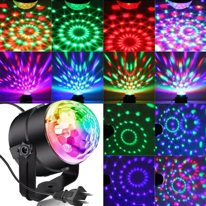 Disco Lights Stage Lights Multicolor Disco Ball Light Sound Activated ...