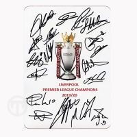 Ready Stock Liverpools Fc Premier League Champions 2019/20 Poster Tin Sign Merchandise Wall Art Flag Accessories Champions Wallpaper 30x20