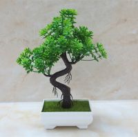 Artificial Bonsai Plastic Tree Fake Flower Decor Bonsai Simulation Artificial Potted Plant with Pot Ornament Home Decoration