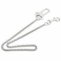 Metal Dog Seatbelt Stainless Steel No Chew Dog Seat Belt Pet Vehicle Safety Restraint Cable Car Leash Strap for Small Large Dogs