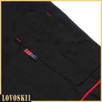 [LovoskibcMY] Men Women Chef Jacket Coat Uniform Breathable Short Sleeves Chefwear Black White