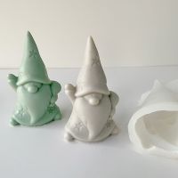 Santa Beard Faceless Gnome Candle Silicone Mold Aromatherapy 3D Santa Claus Candle Soap Mold Handmade Christmas Decoration