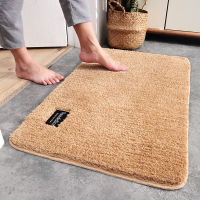 New Simplicity Solid Color Bath Mat Thicken Soft Bathroom Rug Anti-slip Quickly Absorb Water Household Floor Car Foot Pad