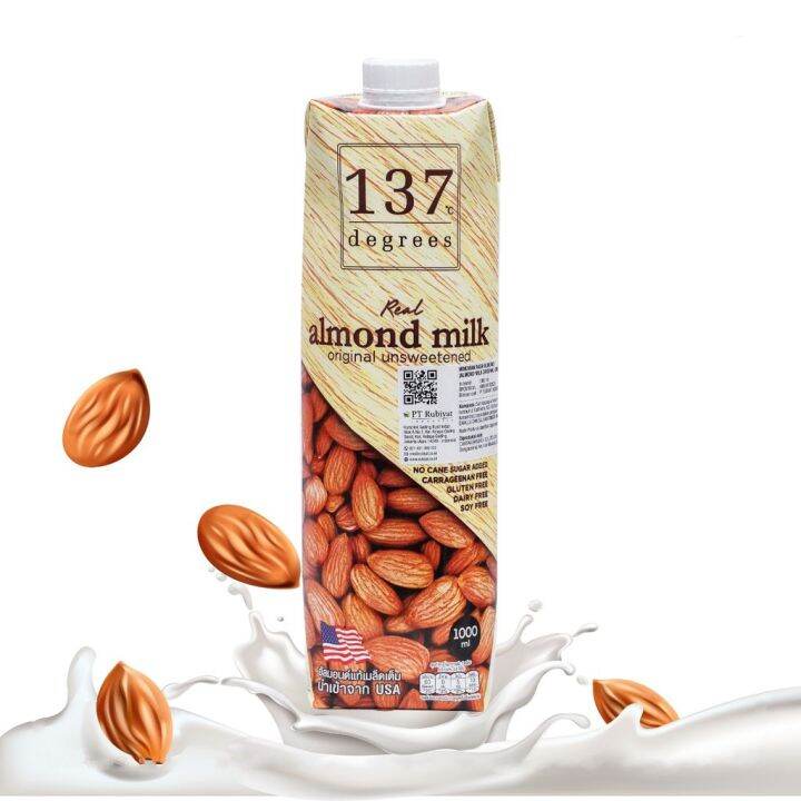 (ORIGINAL) 137 C Degrees Almond Milk Original Unsweetened 1000 ml 137C