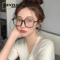 (GENTLE MOSCOT) Anti Blue Light Vintage Big Frame Eyeglasses Korean Fashion Myopia Graded Glasses