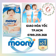 Bỉm tã Moony xanh dán quần chính hãng nội địa Nhật Bản đủ size Newborn NB