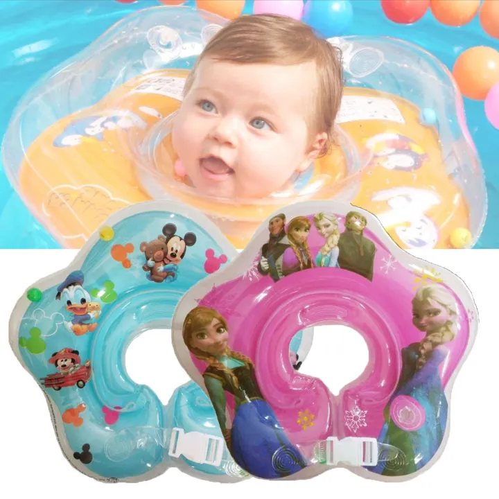 2x Baby Neck Swimming Ring Infant Neck Float Swimming Tube Ring Safety