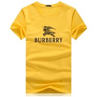 COD Burberry Trendy Men Women Summer T-shirt Youth Print Mens Half Sleeve Shirt Large Elastic Cotton Indian Head e57i_01