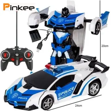 Rc Transformers 2 en 1 Télécommande Car Robot Model_x
