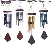 Solid wood music 6 tube metal bells hang act the role ofing 18-inch euramerican style home decoration hanging wind chimes