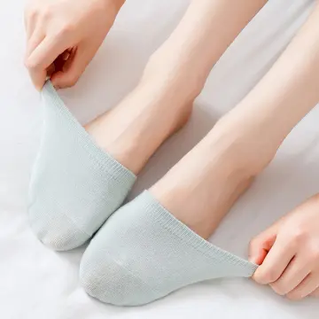 4pairs Invisible Boat Socks Women Summer Silicone Non-slip Socks For High  Heels Shoes Ice Silk Thin Half-palm