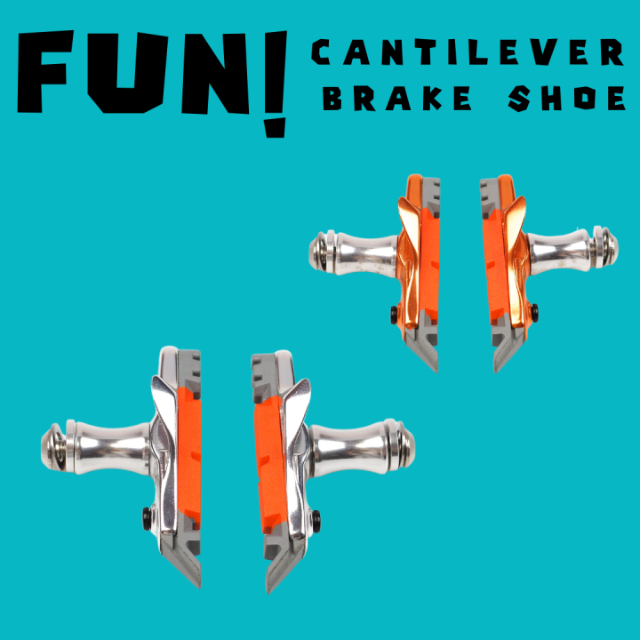 ผ่อน-0-ผ้าเบรคปีกผีเสื้อจักรยาน-fun-cantilever-brake-shoe-xbs10