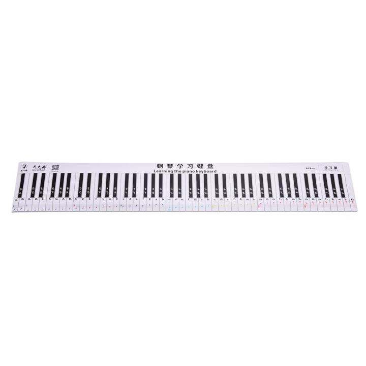 Fingering Version 88 Keys Piano Keyboard Fingering Practice Chart Sheet ...