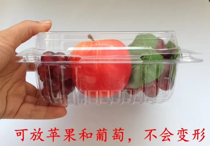 Transparent plastic packaging box fruit and vegetable tray platter