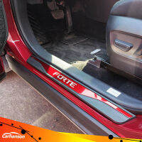 อุปกรณ์เสริมในรถยนต์ Carhanson สำหรับ Kia Forte Door Sill Strips Guard Car Door Protector ผลิตภัณฑ์รถยนต์ 2013-2021