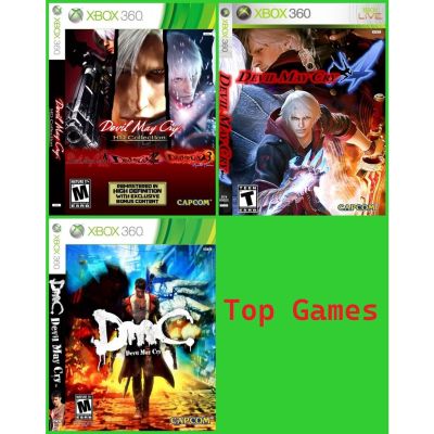 Devil May เดวิลเมย์คราย ทุกภาค แผ่นเกม Xbox 360 สำหลับเครื่องแปลง RGH/JTAC  LT2.0 LT3.0
