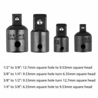 BRMU4 4แพ็ค1/2นิ้ว1/4 "3/8" ไดรฟ์วงล้อกระทบอากาศชุดประแจพกพาชุดหมุนน๊อตแบบกระแทกลดอะแดปเตอร์