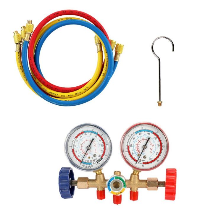 ct-536g-เกจ์ชุดเติมน้ำยาแอร์-เกจ์วัดน้ำยาแอร์-สาย-35-นิ้ว-r134a-r12-r22-r404-เกจ์เติมน้ำยาแอร์-เกจเติมน้ำยาแอร์