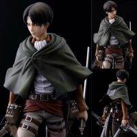 ฟิกเกอร์ผ่าพิภพไททันโจมตี Levi Ackerman ของสะสม PVC ตุ๊กตาขยับแขนขาได้ทหารรักษาการณ์ของเล่นอะนิเมญี่ปุ่นของเล่นตกแต่งบ้าน