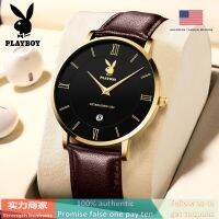 PLAYBOY Nd Watch (ของแท้ดั้งเดิม + กล่องดั้งเดิม) 2601ฟังก์ชั่นการเคลื่อนไหวคุณภาพสูงของขวัญนาฬิกาควอตซ์ลูมินัสตัวเลือกแรกนาฬิกาสำหรับผู้ชายแฟชั่น