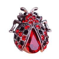 High quality Fashion Handmade Oil Insect Brooch Fashion Animal Brooch Rhinestone Female Jewelry Ladybug Brooch