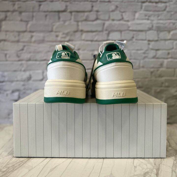 รองเท้าmlb-chunky-classic-green-ลิขสิทธิ์แท้100-รองเท้าผ้าใบผู้ชายและผู้หญิง-รองเท้าแฟชั่น-อุปกรณ์ครบเซ็ต