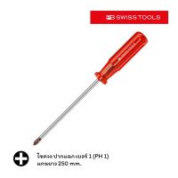 โปรโมชั่น PB Swiss Tools ไขควง ปากแฉก  1 รุ่นแกนยาวพิเศษ แกนยาว 250 mm. ด้าม Classic สีแดงใส รุ่น PB 190-1-250 ของดี ถูก สว่าน สว่านไร้สาย สว่านไฟฟ้า ดอกสว่าน