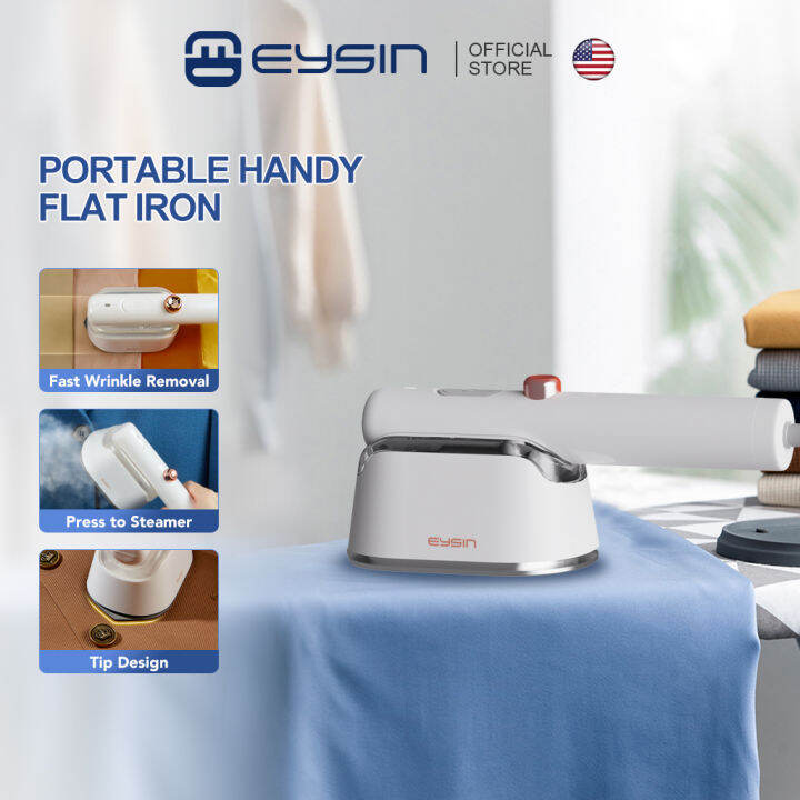 EYSIN TGS09 Flat Iron Handheld Portable Mini Garment Steamer Travel Flat Iron Steamer for
