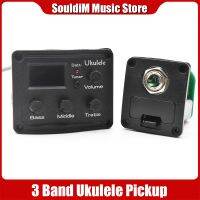 【CW】 1pcs Ukulele 3 Bands EQ Equalizer with Tuner LCD Chromatic Pickup Piezo Transducer Balance Output