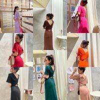 Missseed - Cross Back Dress เดรสคอวี ดีเทลด้านหลังเกร๋ๆ ใส่ได้ทุกวัน มีหลายสีให้เลือก