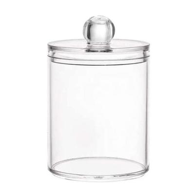 Cotton Round Holder Cotton Ball Cotton Swab Holder Dispenser Clear Cotton Ball Pad Container for Cotton Swabs Make up Pads Cosmetics latest