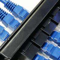 8พอร์ตตรงผ่านแผงแพทช์ CAT6 RJ45สายเคเบิลเครือข่ายอะแดปเตอร์แจ็คอีเธอร์เน็ตกระจายกรอบ