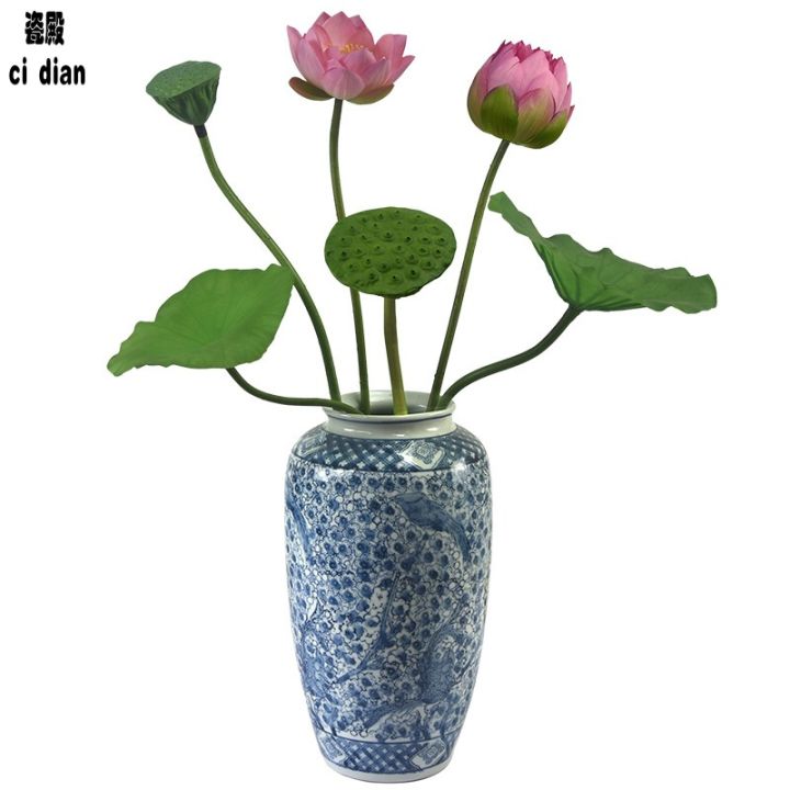 ดอกบัวจำลอง-ใบบัว-ดอกบัว-พุทธศาสนาจีนเซน-ดอกไม้ประดิษฐ์-ห้องนั่งเล่น-โต๊ะทานอาหาร-ดอกไม้ศิลปะการตกแต่งเครื่องประดับ