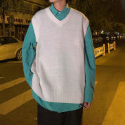 Áo Sweater Dệt Kim Cổ Chữ V Dáng Rộng Thời Trang Dành Cho Nam Và Nữ 22SC145