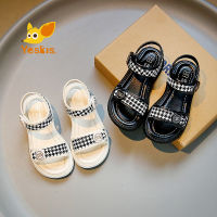 Yeskis 2023 summer new childrens leisure sandals soft sole female student princess  sandals