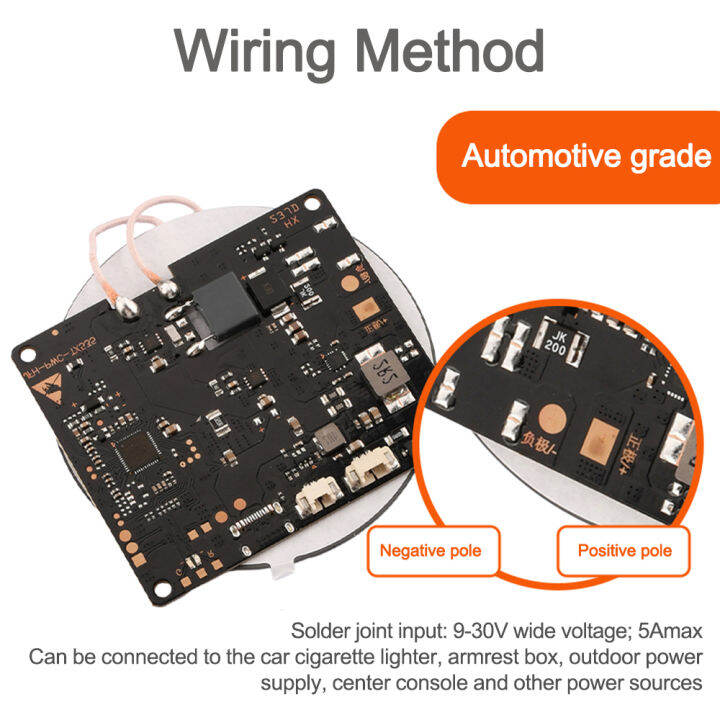 14มิลลิเมตรระยะทางชาร์จไร้สายส่งสัญญาณโมดูล15วัตต์พลังงานสูงศัพท์มือถือโมดูลชาร์จไร้สาย-diy-ชิ้นส่วนชาร์จไร้สาย