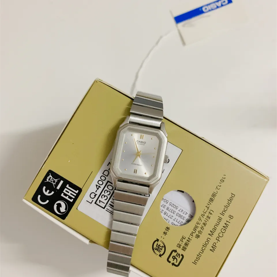 Casio lq 400d 7aef vintage style watch gold hot sale