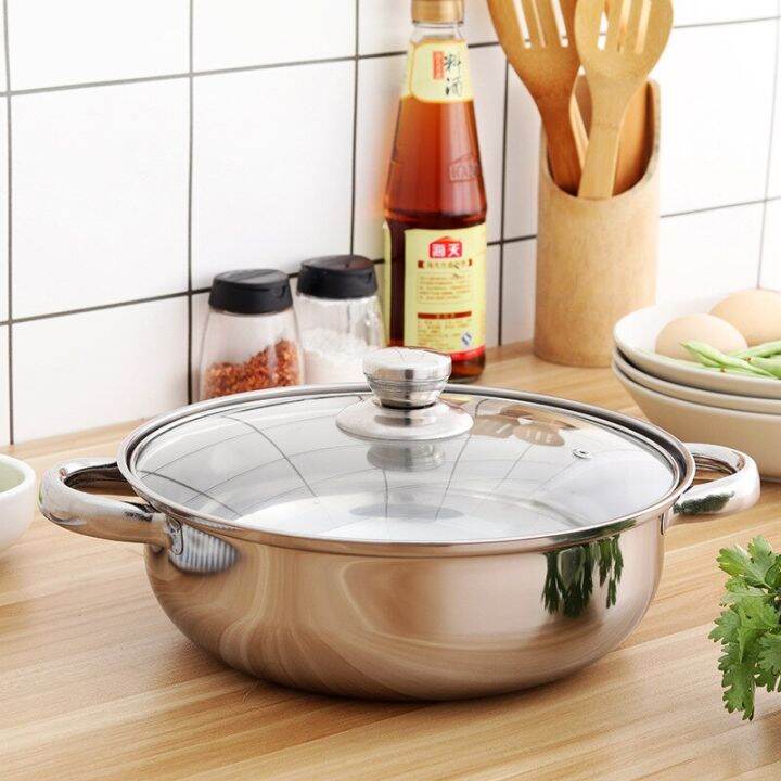 Stainless Steel 2 layer Thick Steamer pot Soup Steam Pot Universal ...