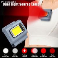 800mAh 6W LED Night Running Light Outdoor Magnetic Backpack Safety Silicone Clip Walking Lamp Red Flashing Emergency Headlight
