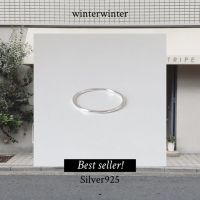 Winterwinter Jewelry Silver925 : เครื่องประดับเงินแท้ เงินแท้925 แหวนเงินแท้ แหวนเกาหลี แหวนเรียบทรงเส้นกลม ใส่ง่าย มินิมอล ใส่นิ้วละวง ก็ช่วยให้มือคุณดูดีมีสไตล์แบบสาวเกาหลี